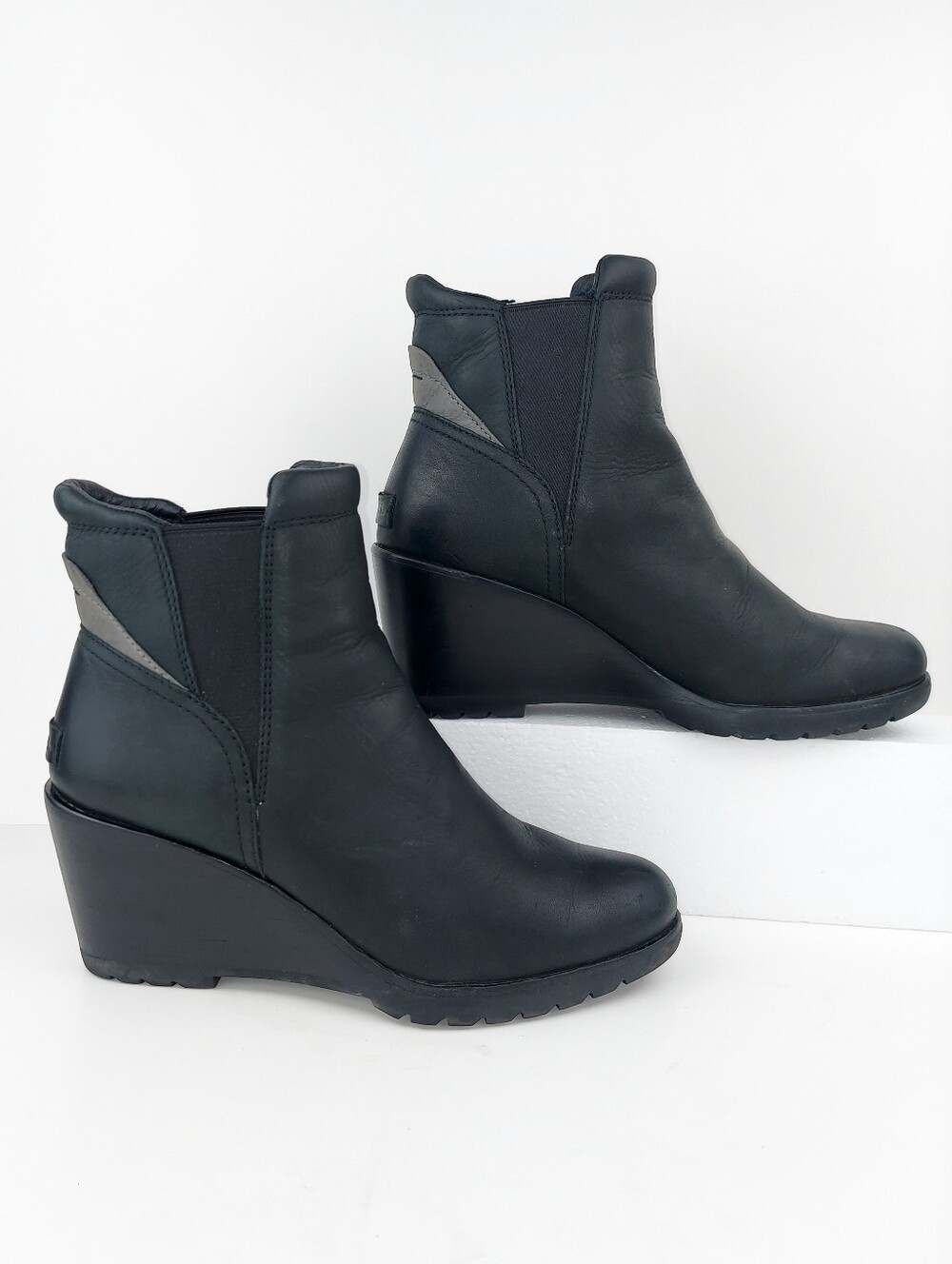 Sorel After Hours Chelsea Wedge Boot Black 10